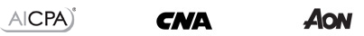 Aicpa-CNA-Aon-logos